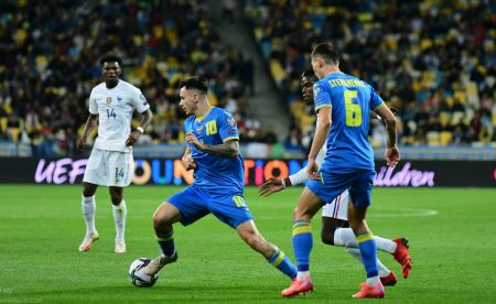 Николай Шапаренко забил первый гол за сборную Украины