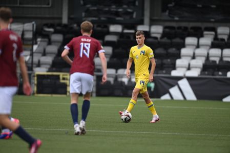 Four Dynamo players perform for Ukraine against Norway at the Euro-2024 (U19)
