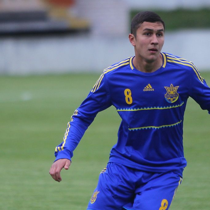 Polehenko and Kuzyk score for Ukraine U-20