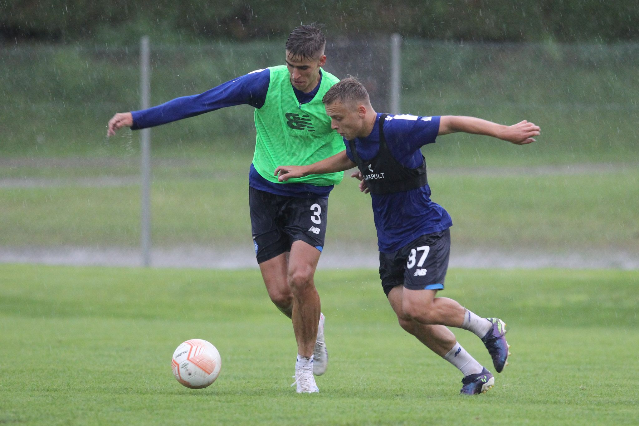 Dynamo in Austria: training in the rain