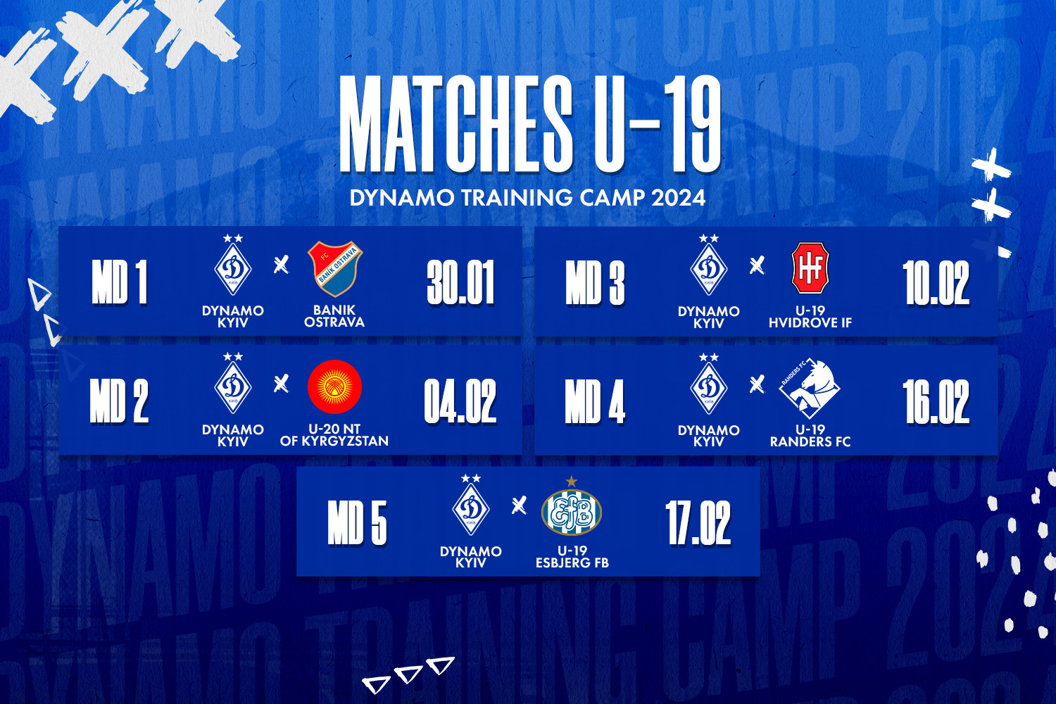 Контрольні матчі «Динамо» U19 на зимових зборах - ФK «Динамо» Київ ...