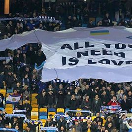 “All You Need Is Love”: Dynamo fans for peace and love!