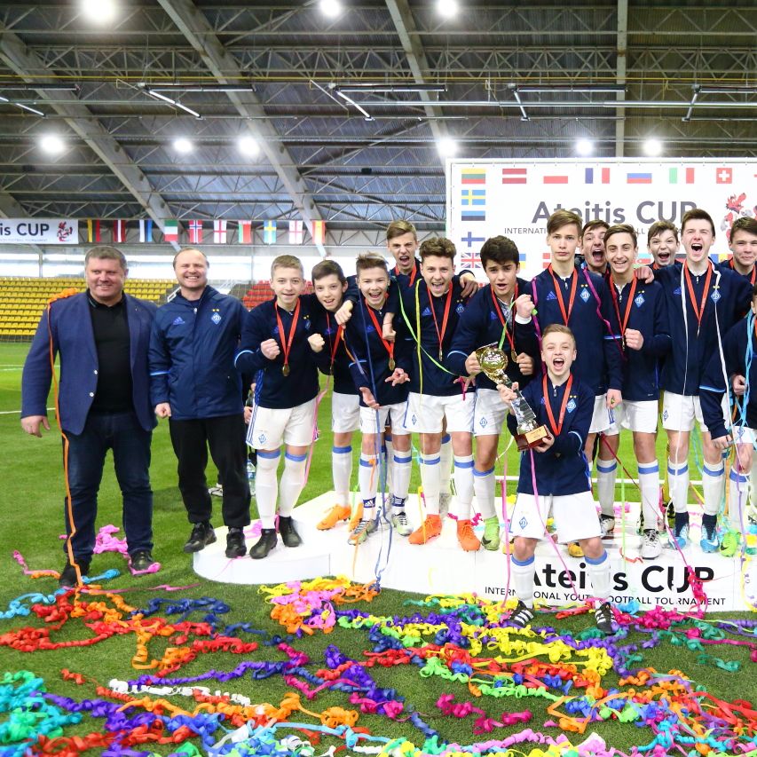 Dynamo players receive individual awards at the Ateitis Cup