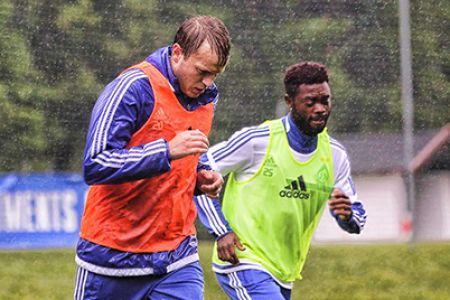 Tyrol. Day 2: strength and play exercises in the rain