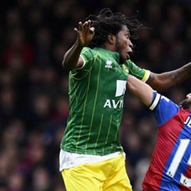 Norwich with Mbokani lose against Crystal Palace