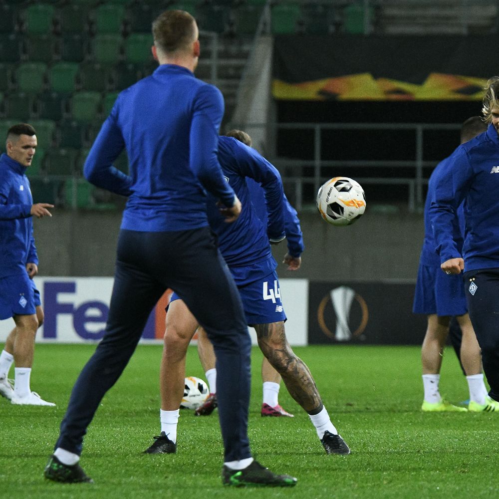 The White-Blues training session at Kybunpark St. Gallen