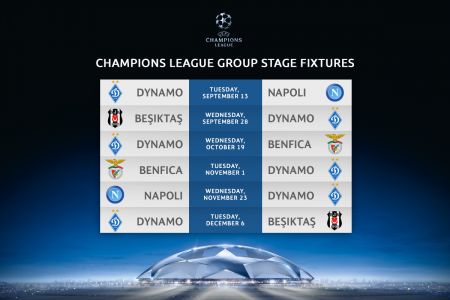 Champions League group B fixtures