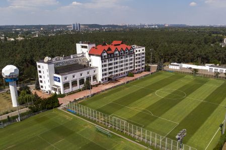 Dynamo getting ready for the game against Zoria