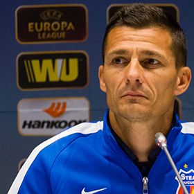 Steaua press conference before the game against Kyiv Dynamo