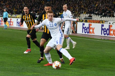 UEL. Round of 32. First leg. AEK – Dynamo – 1:1