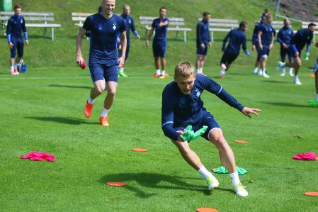 Dynamo in Austria. Fifth day. Intense morning training session before the first friendly