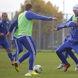 Training session of mixed squad