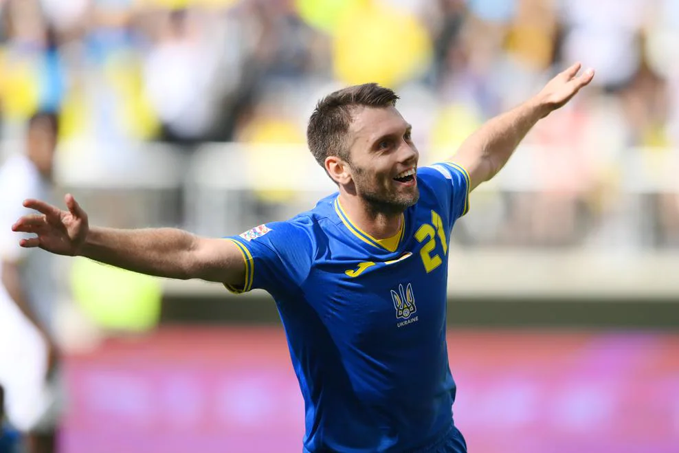 Ассист и гол Караваева помогли сборной Украины разгромить Армению в матче Лиги наций