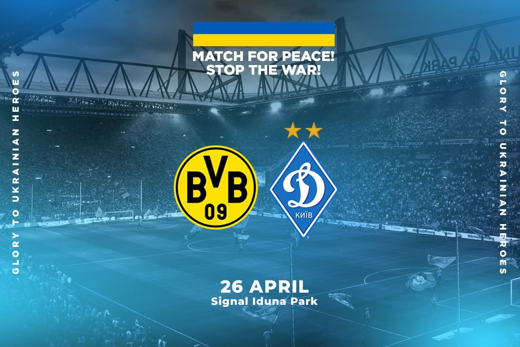 Dynamo to face Borussia Dortmund on April 26