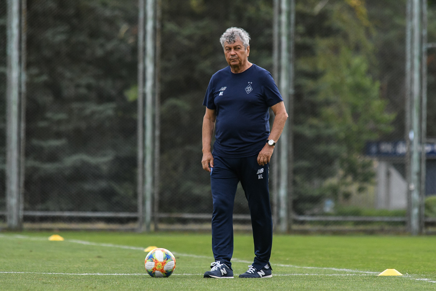 Dynamo working at training ground under the charge of Mircea Lucescu