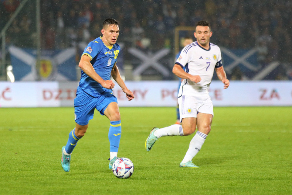 Zabarnyi, Tymchyk and Tsyhankov play for Ukraine in the Nations League