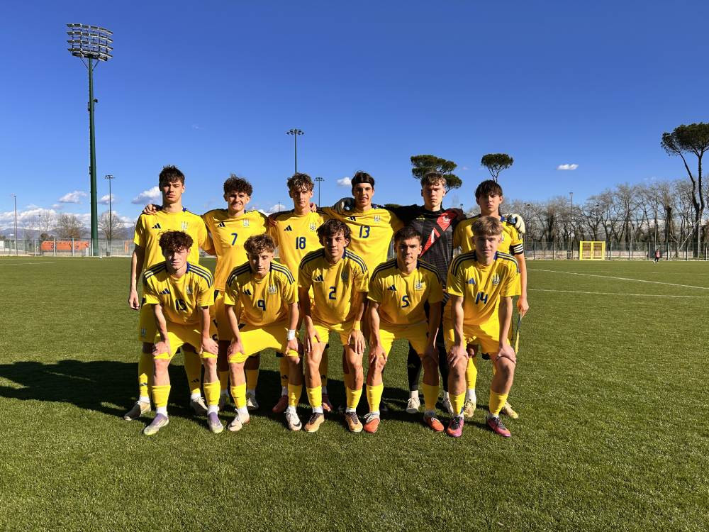 Pavlo Liusin scores for Ukraine U18 in friendly against Italy