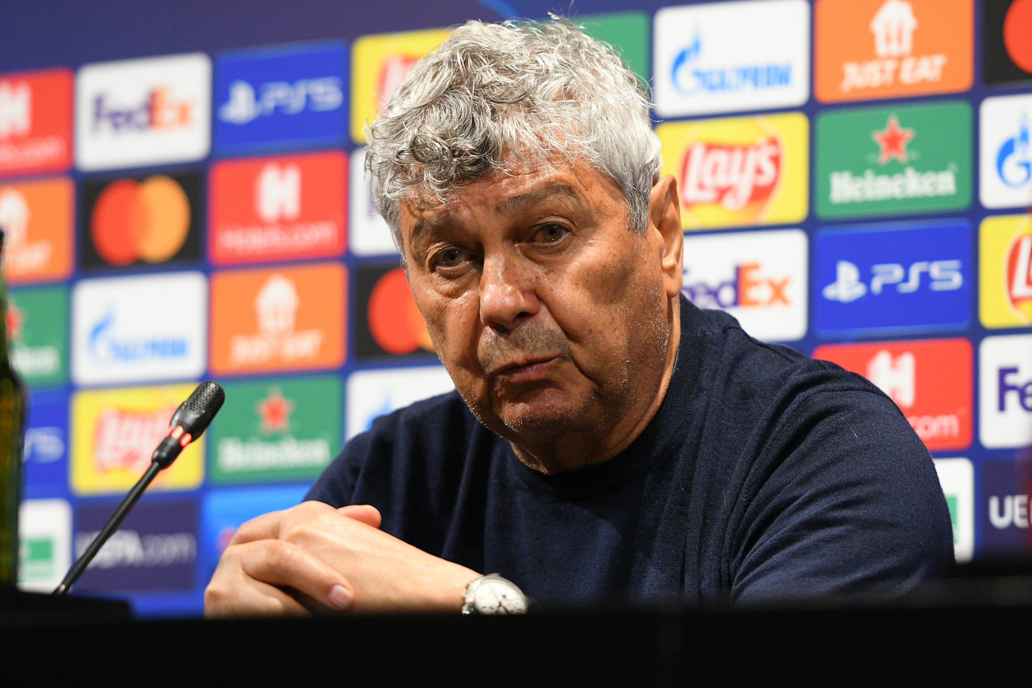 Press conference of Mircea Lucescu after the game against Barcelona
