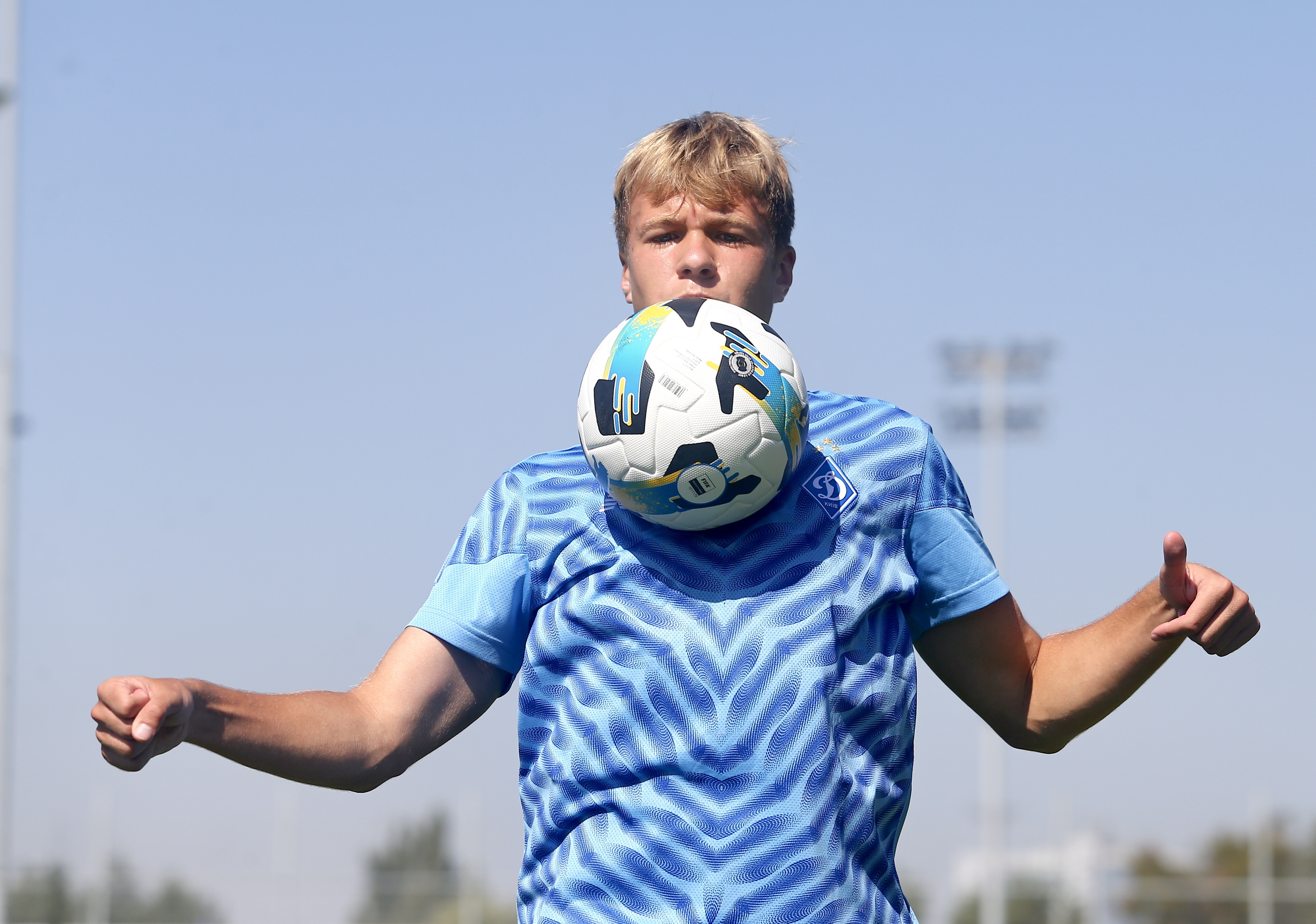 Maksym Korobov made his first-team debut for Dynamo