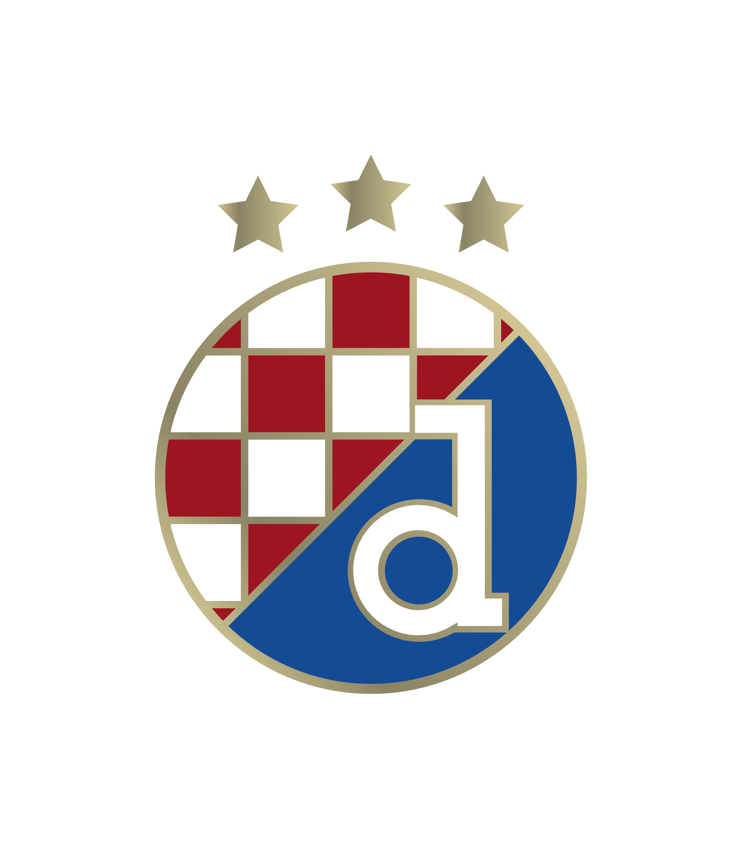 Dinamo Zagreb Three Stars Primary Crest