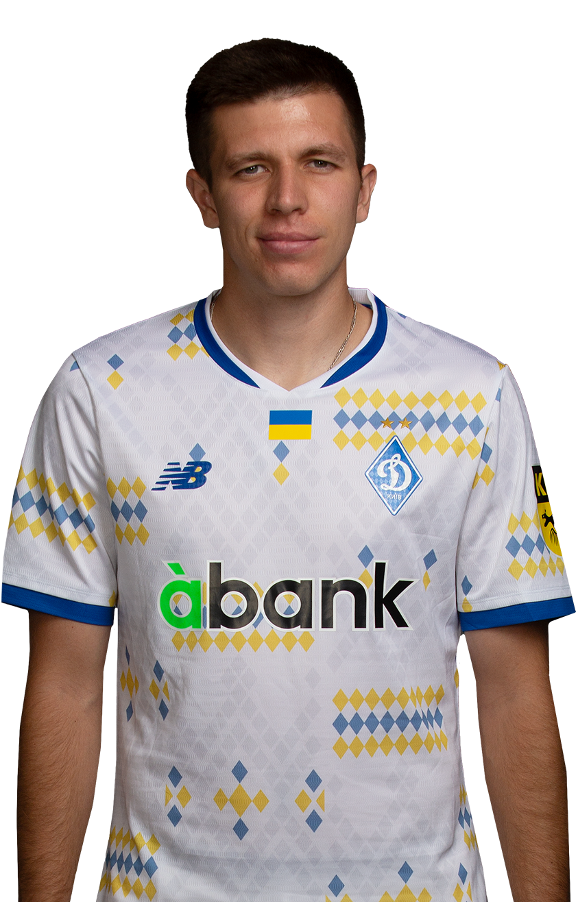 FCDK home playing T-shirt PIKHALONOK 76 with Premier League patches