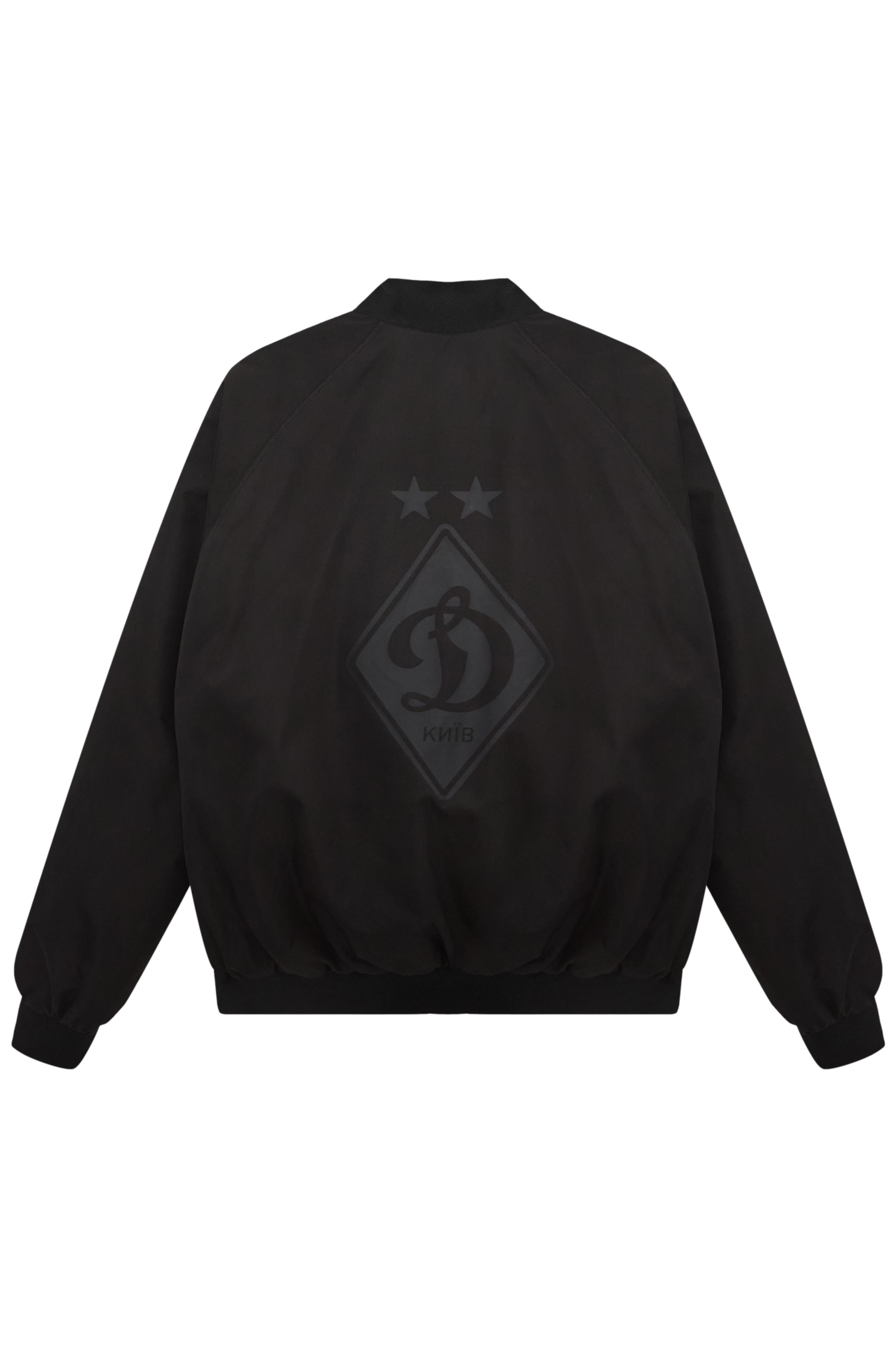 BLACK LOGO bomber-jacket