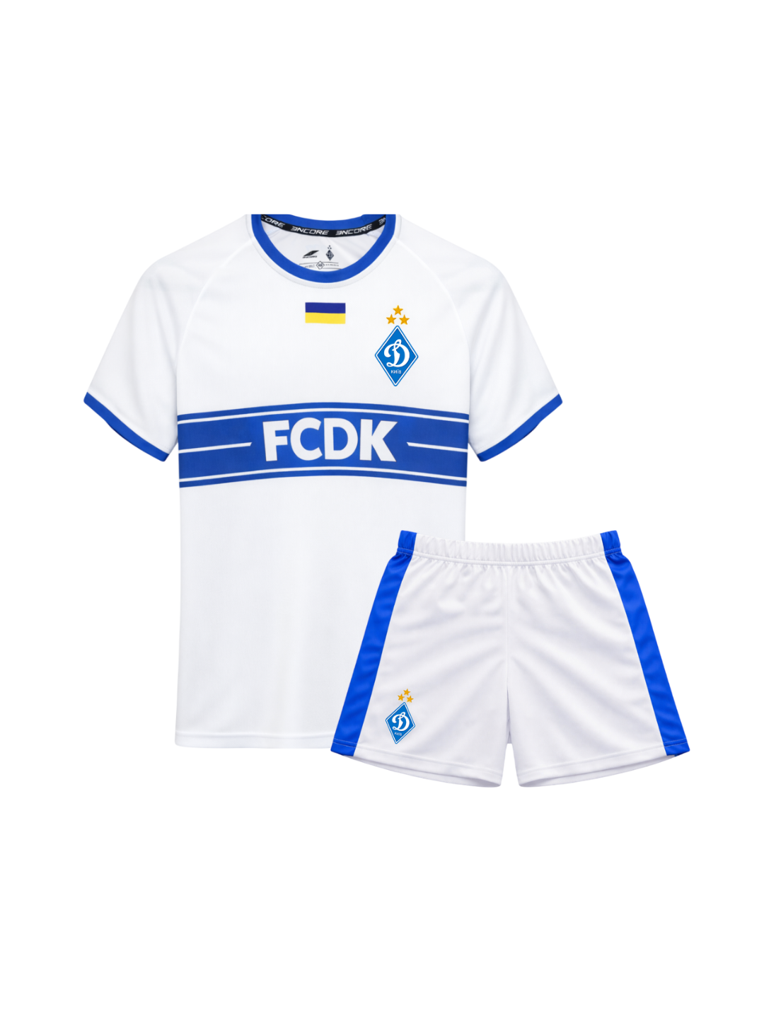 Комплект дитячої білої форми "FCDK"