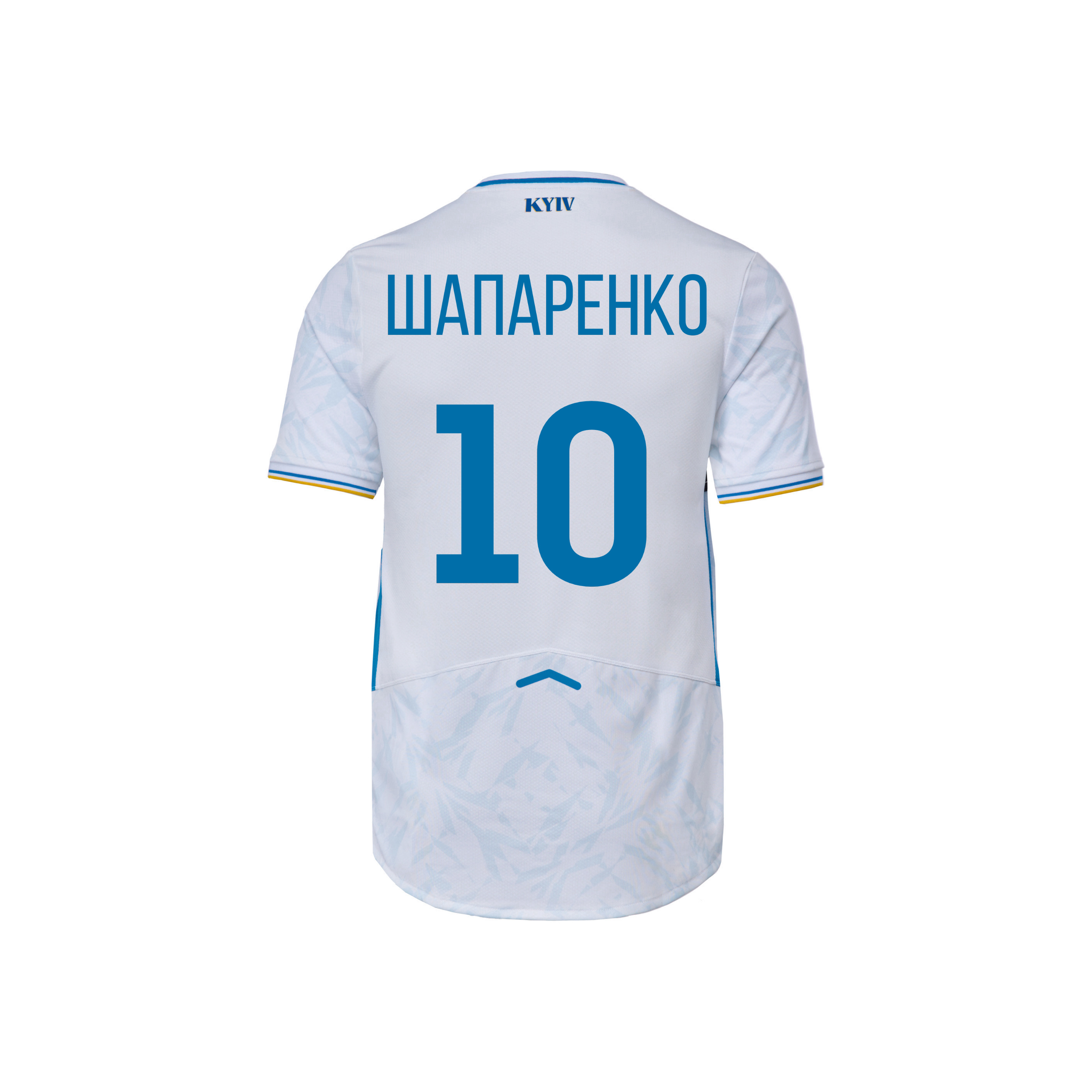 Футболка FCDK Home Retail біло-синя 25/26, ШАПАРЕНКО 10